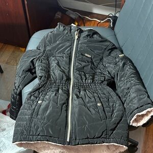 DKNY Black Quilted Kids Puffer Jacket
